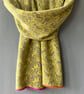 Merino lambswool long donkey scarf (piccalilli and mid grey) - Image 2