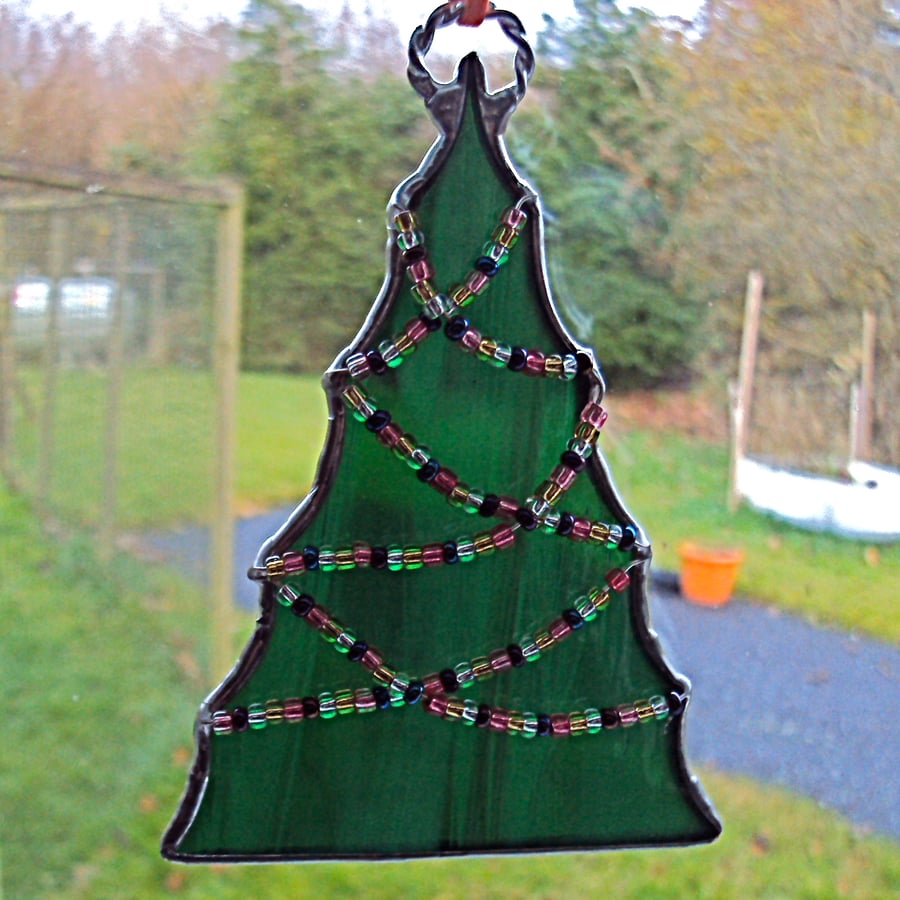 Christmas Tree suncatcher