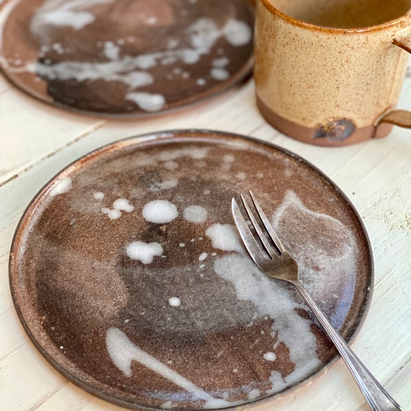 Fossil mug and stormy seas plate - perfect for tea, coffee and cake.