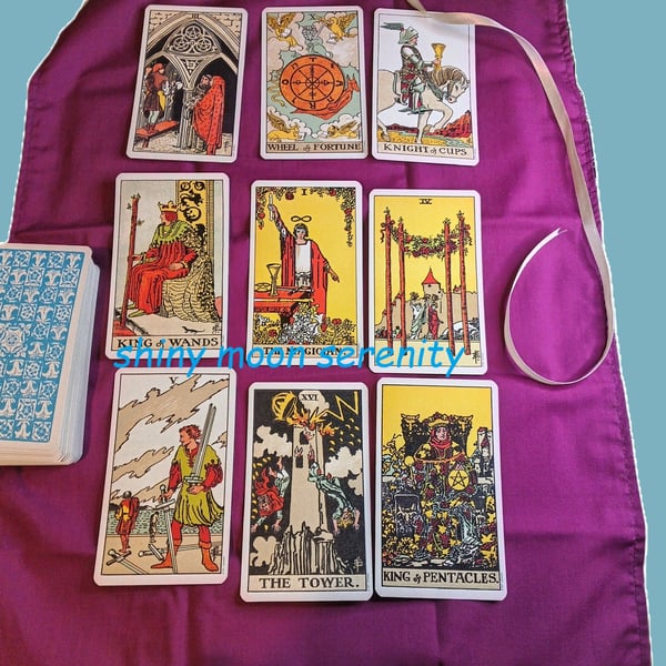 Tarot Reading Mat-Wrap, Zodiac signs.