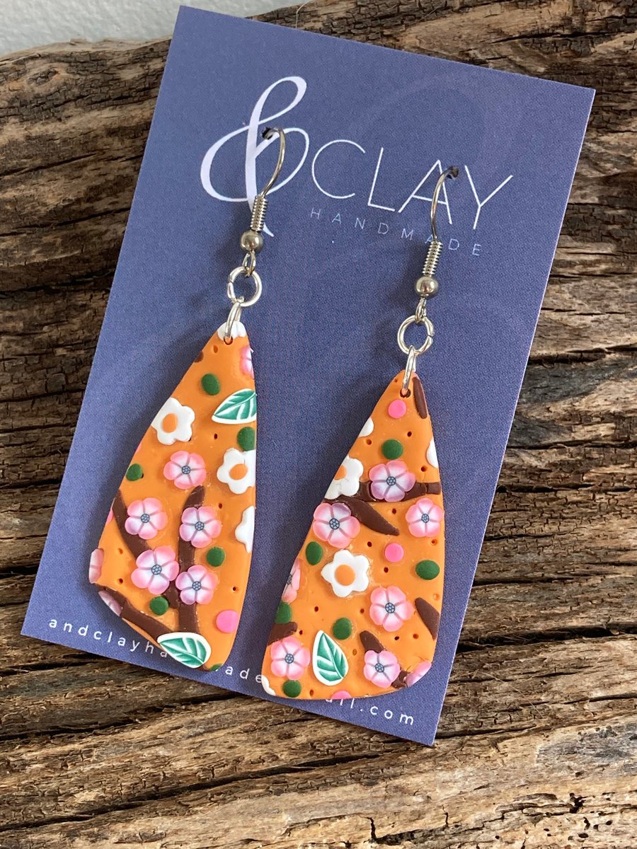 Spring Blossom Hook Earrings
