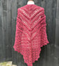 Forest Brae Wood Wool Rich triangle lace shawl