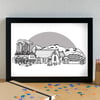 Formby Merseyside Skyline Art Print