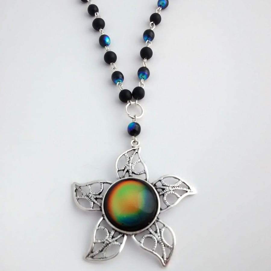 Colour Changing Sun pendant necklace