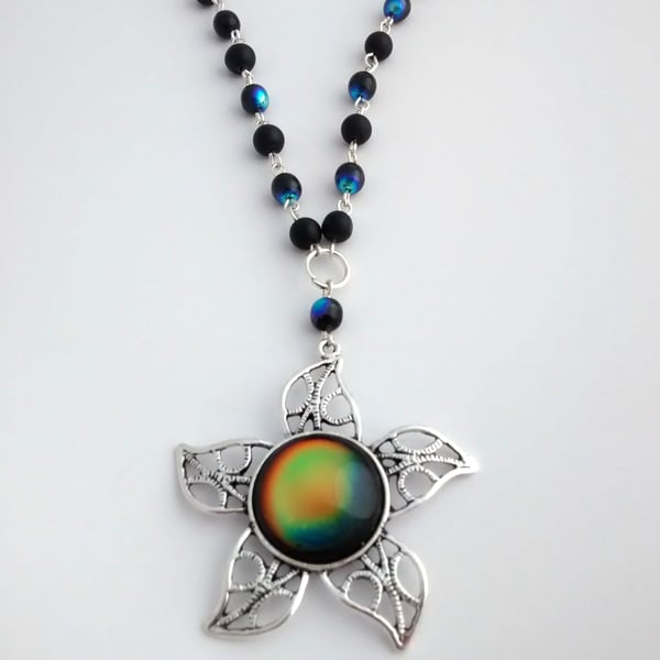 Colour Changing Sun pendant necklace