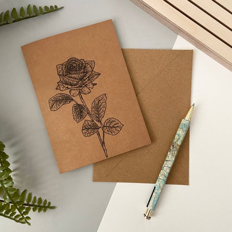 June Birthday Flower Greetings Card