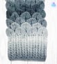 Crochet gloves. Grey and white dragon scale gloves. Fingerless gloves. - Image 8