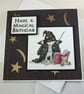 Handmade child's birthday card - the wizard - Image 4