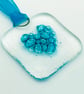 Birthday Card with Heart Fused Glass Keepsake Suncatcher - Image 3