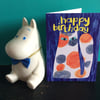 happy birthday calico cat card by Jo Brown, with free UK shipping 