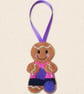 Knitting Gingerbread Decoration - Embroidered Knitting Lover Keepsake - Image 2