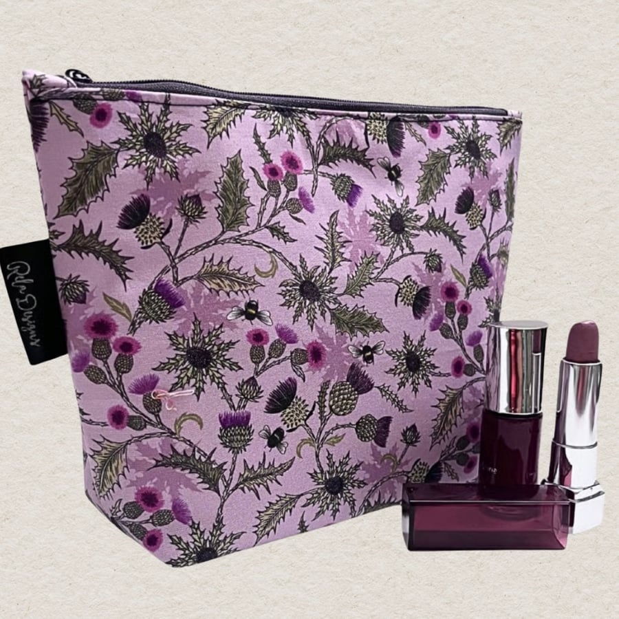 Makeup bags thistles,leavesand bees