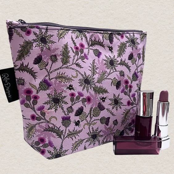 Makeup bags thistles,leavesand bees