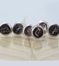 Silver Rune Studs Rustic Nugget Earrings on Posts Choose your Viking Rune - Image 9