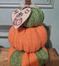 New Large Hand Crafted Corochet Pumpkin Stack 