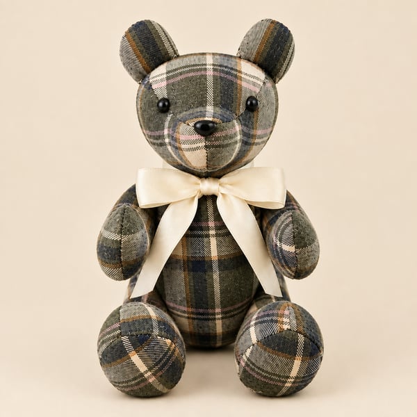 Handcrafted Memory Bear - Made From Loved Ones Clothing