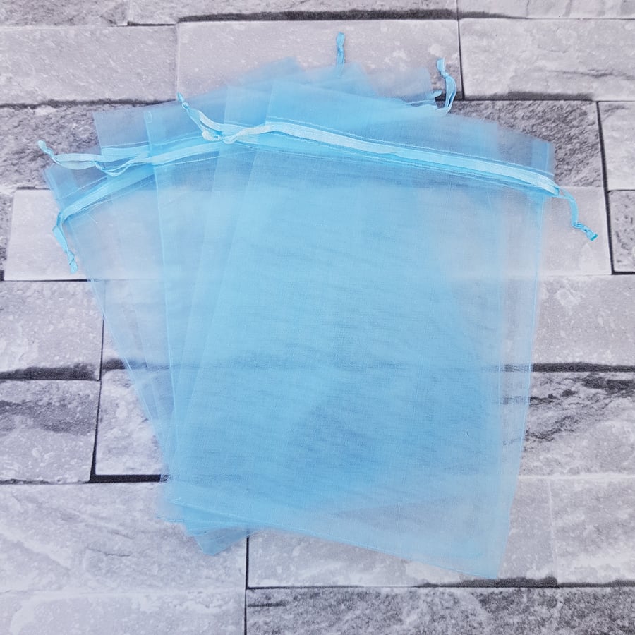 20 5x7 Medium Organza Wedding Favor Voile Bags Gift Bags 