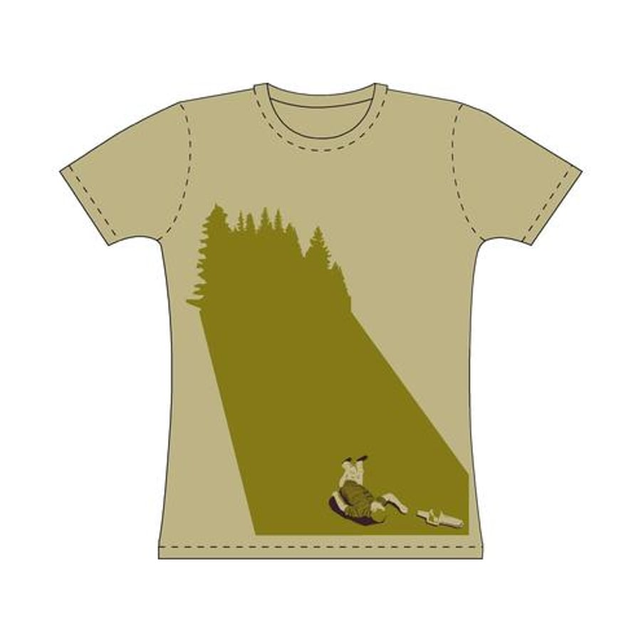 Subversive mens medium slim fit jersey T-shirt - The Trees are Silent