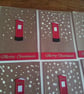 Christmas card. Christmas postbox. Ref 557