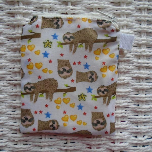 Sloth Coin Purse or Card Holder 