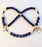 Lapis Lazuli Necklace With Swarovski Crystals - Handmade In Devon - Image 5
