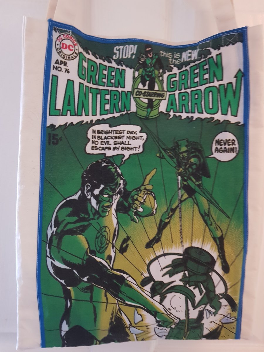 green arrow and green lantern tote 