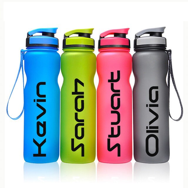 Personalised Vinyl Name Sticker for Gym Bottle Sports Water Bottle Modern Trendy