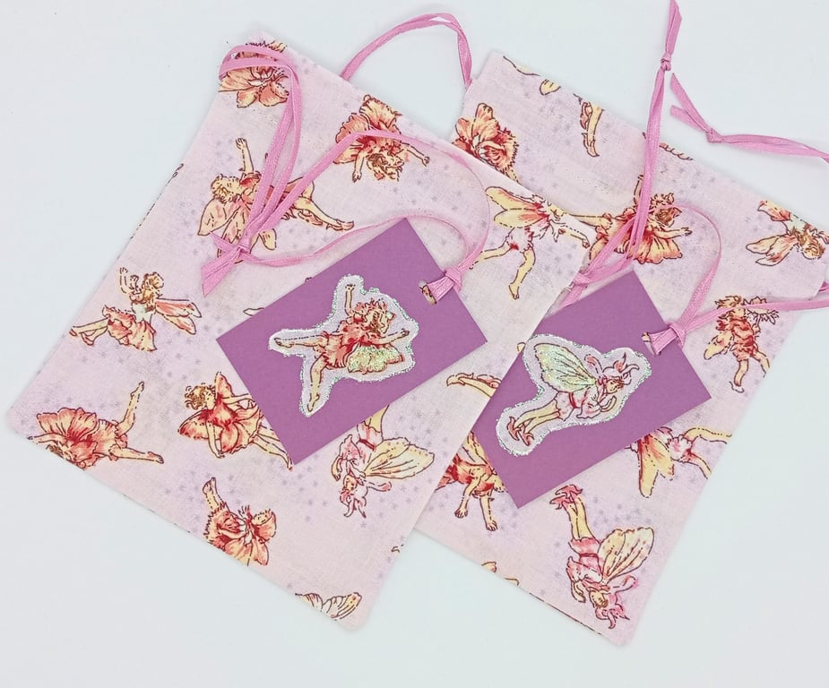2 Fairy gift bags with gift tag 214KF