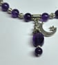 Amethyst Moon Star Necklace Purple Gemstone Celestial Gift for Her UK Handmade - Image 4