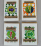 4 x Badges, Shape Badges, Badge Cards, Thank You Cards, Keepsake Cards