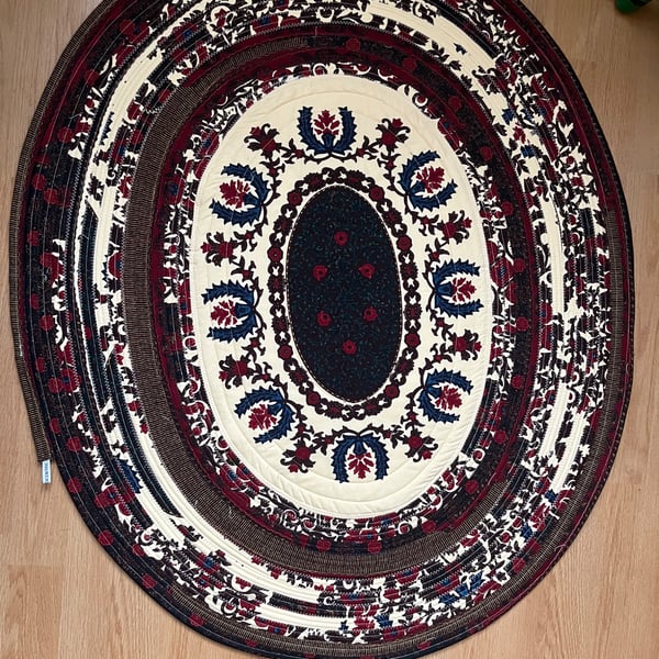 Handmade Jelly Roll Rug - African Print