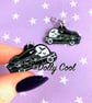Haunted Hearse Car Earrings by Dolly Cool - Rockabilly - 50s Car - VLV - Cadilla