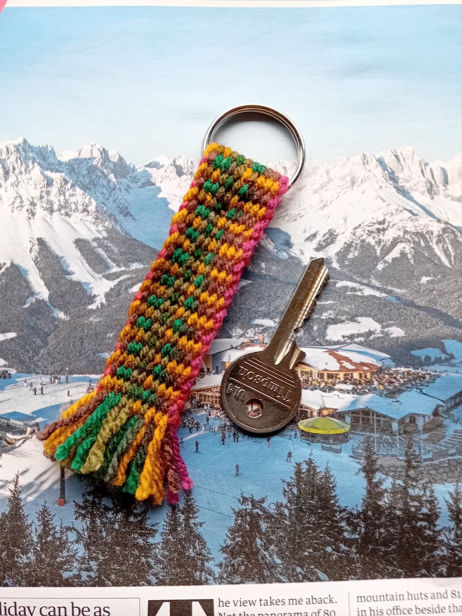 Handwoven keyring