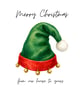 Christmas card - hat design