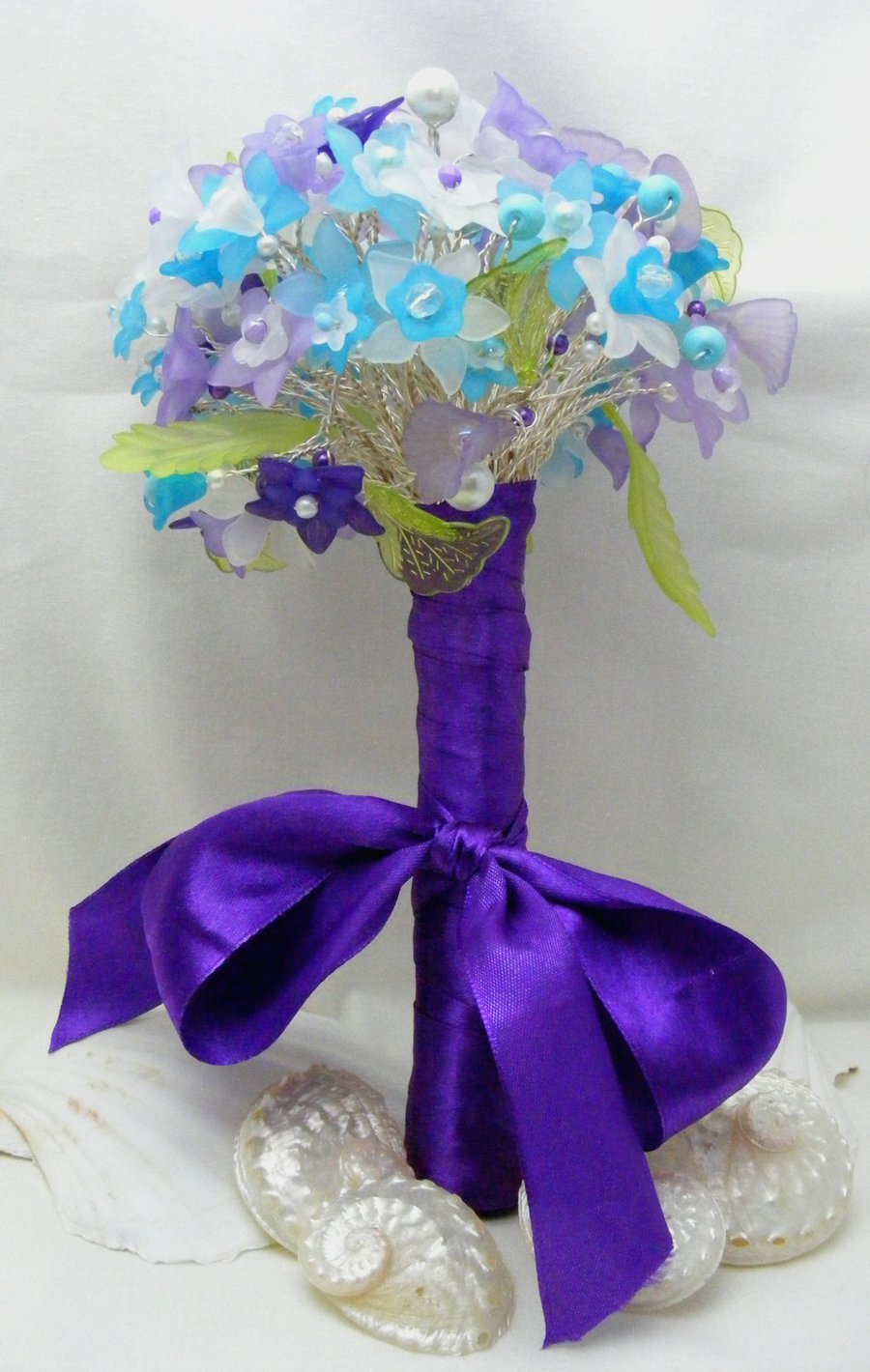 Lilac, Turquoise and Purple Flower Bouquet