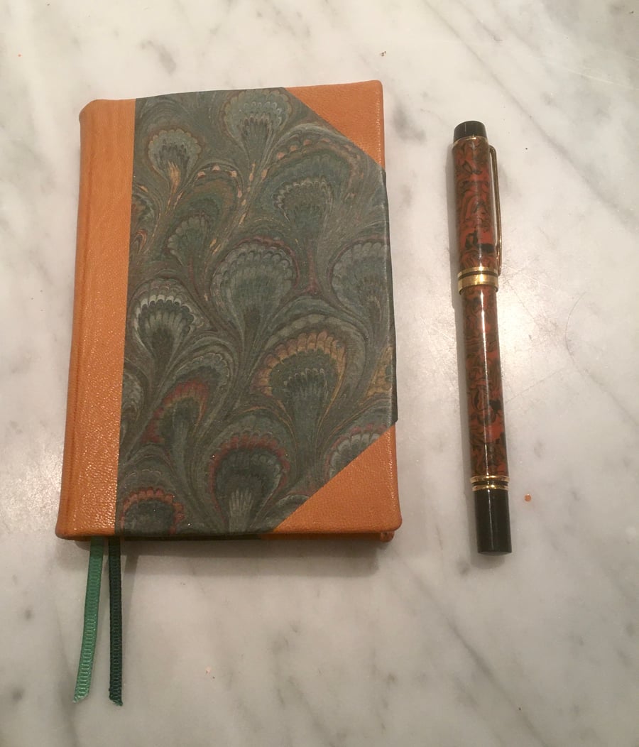 Handbound A6 Lined Hardback Journal 