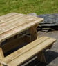 Childrens Wooden Outdoor DanDan Picnic Bench - Image 2