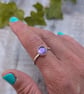 Sterling Silver Amethyst Ring - UK Size S - JBJ4034 - Image 2