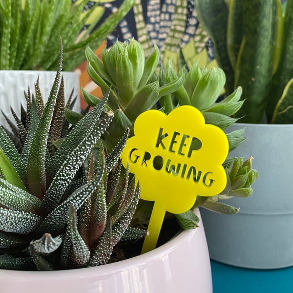 Plant stake handmade gifts for women plant lovers, house plant decor indoor