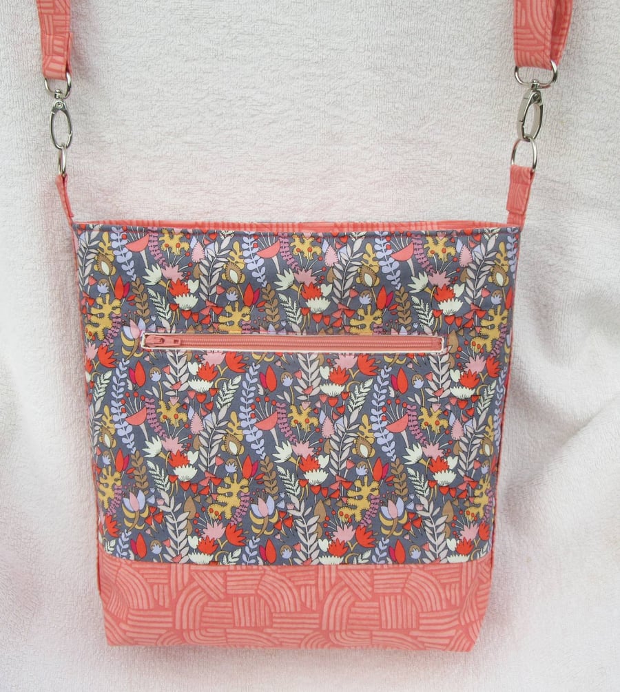 Floral Organiser Bag with matching mask