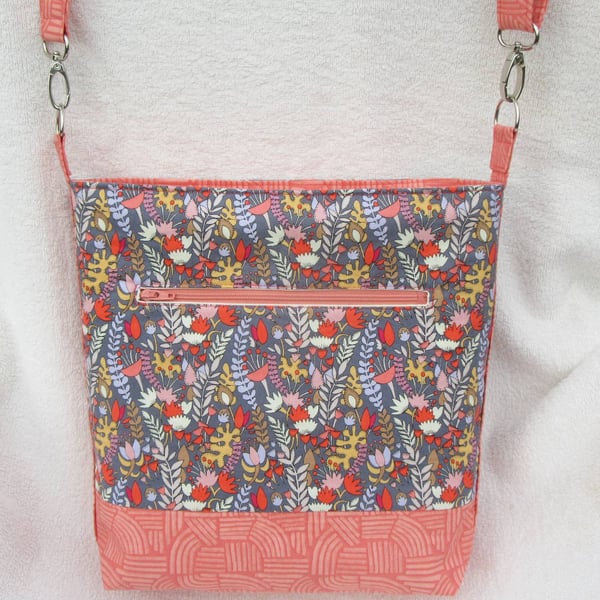 Floral Organiser Bag with matching mask
