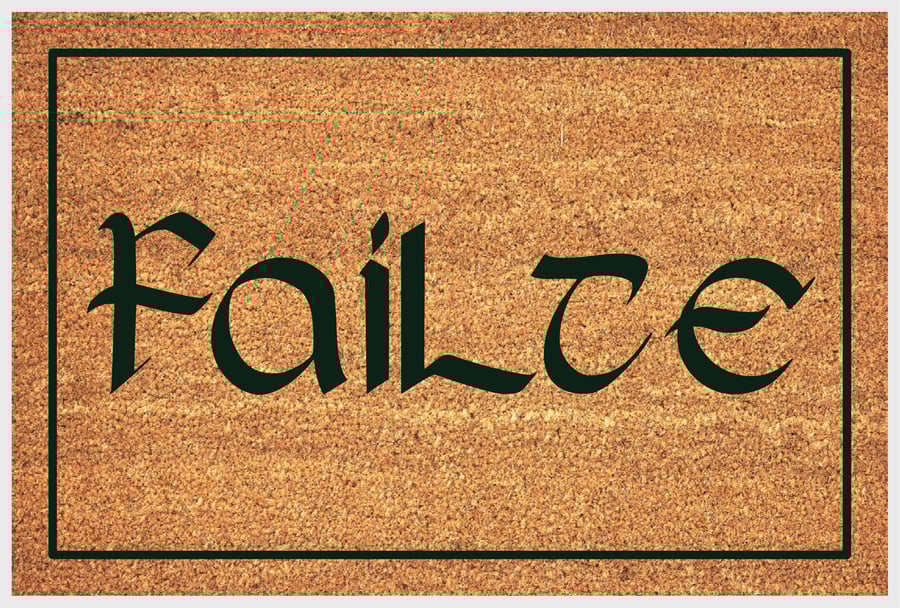 Failte Door Mat - Failte Welcome Mat - 3 Sizes