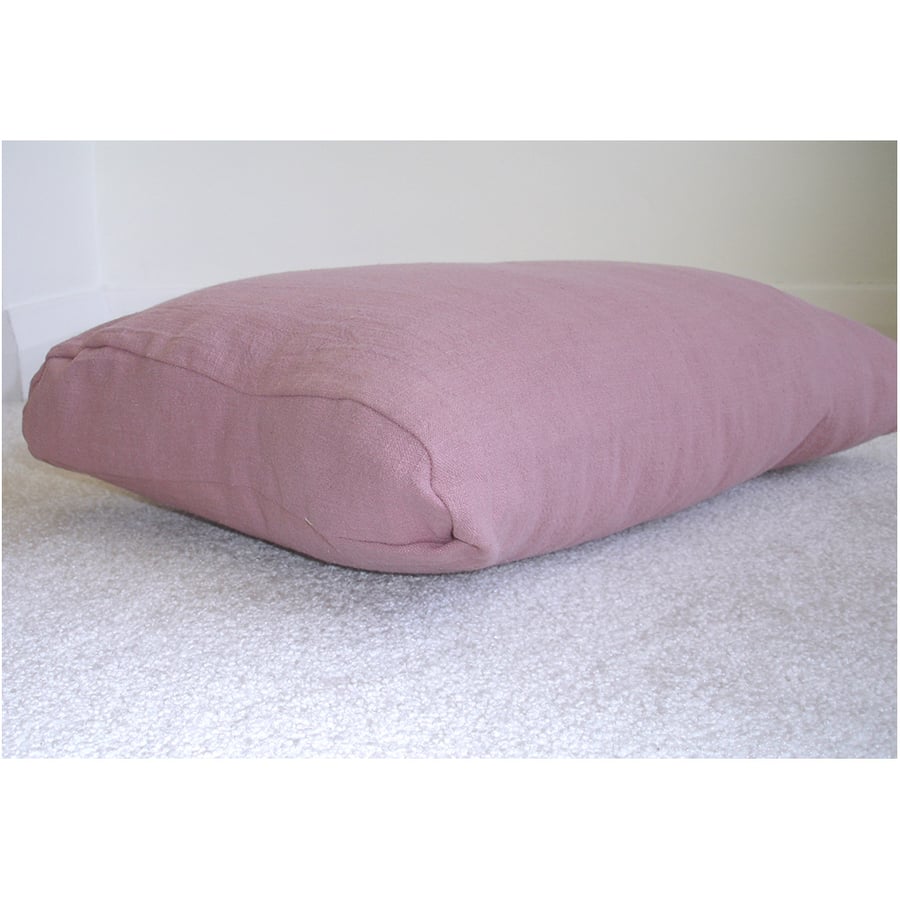 Tempur Original Neck Pillow COVER ONLY Orthopaedic Linen Pink QUEEN Medium 60cm