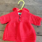 New born hand Knitted red jacket
