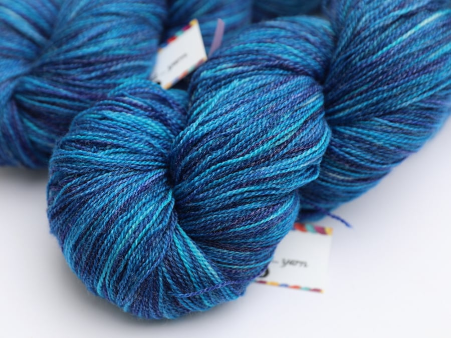 SALE: Santorini - Superwash Merino bamboo laceweight yarn