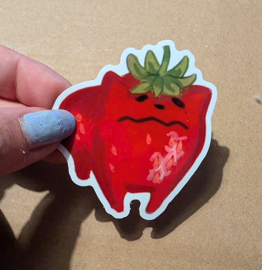 Strawberry pet stickers 