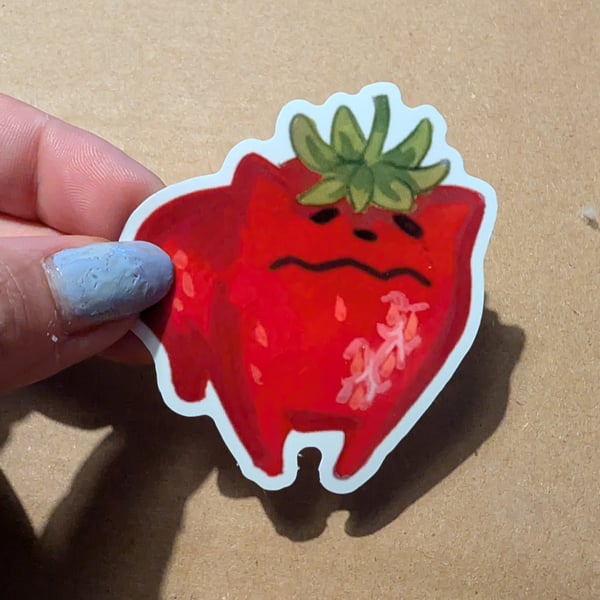 Strawberry pet stickers 