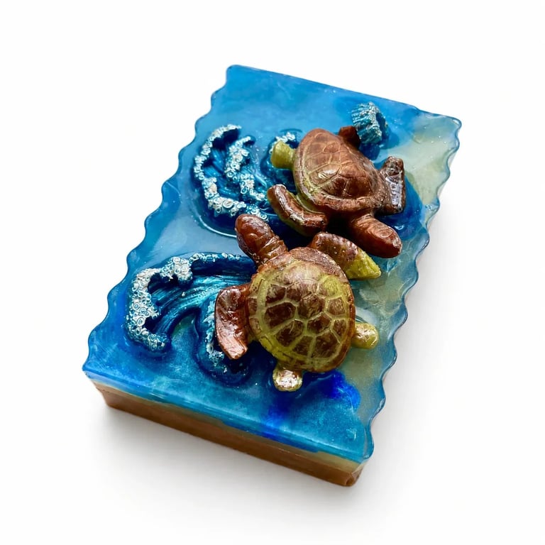 Spice & Sea Sculptural Artisan Handmade Soap