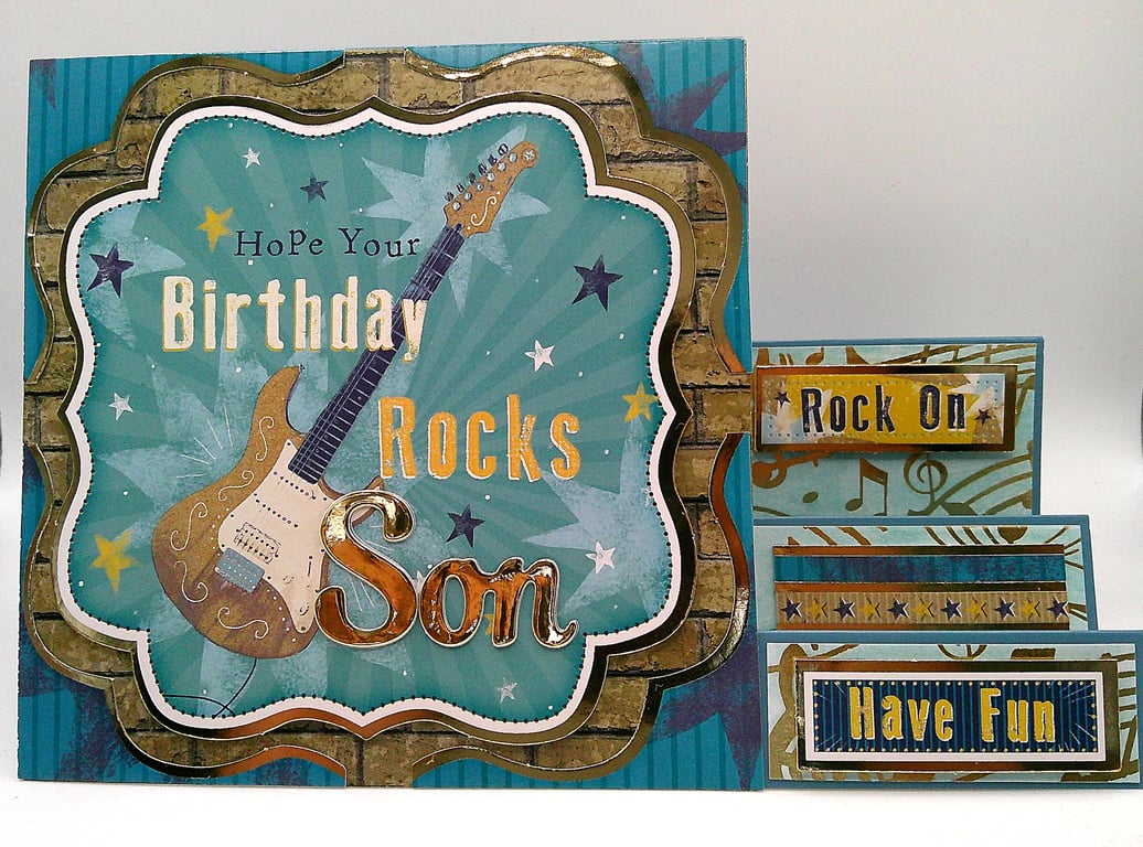 Son - Rock Guitar Stepper Card