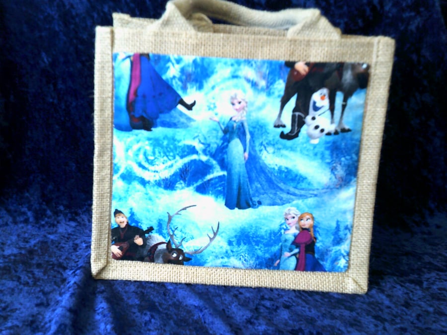Frozen Characters Small Jute Bag